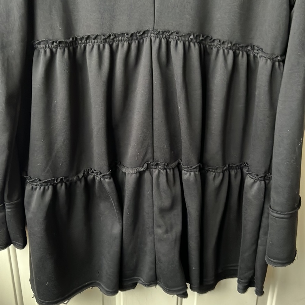 NWOT never worn. HYFVE tiered zip up A line long hoodie - Picture 4 of 11